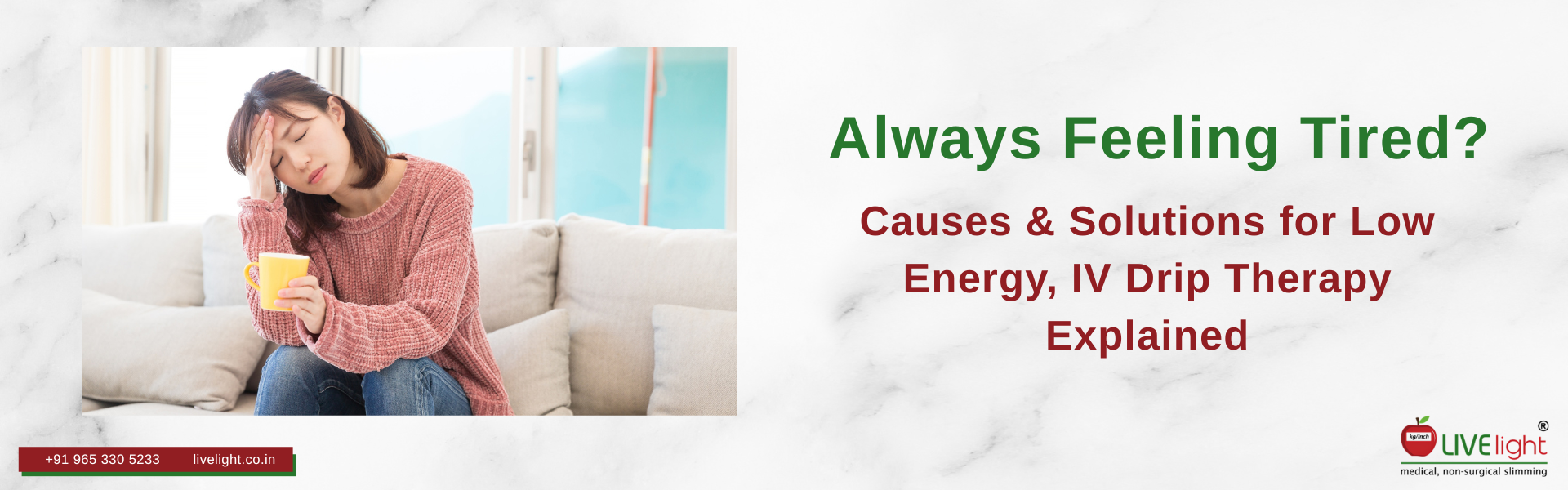 Why Do You Feel Tired All the Time? Causes of Low Energy and How IV Drip Therapy Mumbai Can Help