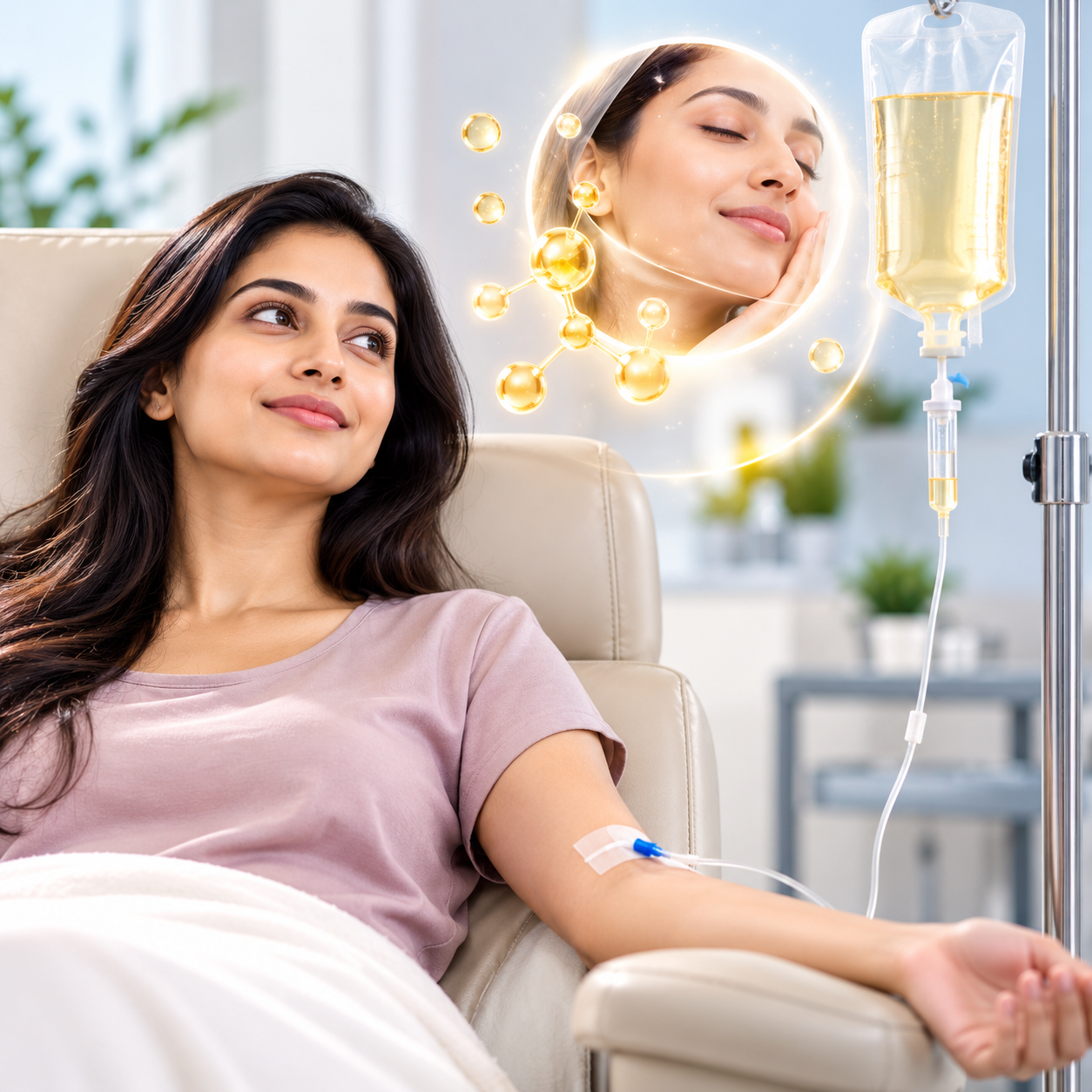 IV infusion administered under clinical supervision