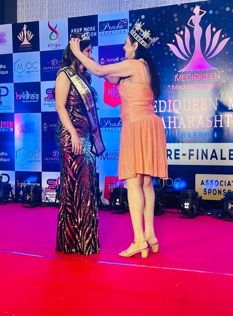 Dr Swati pradhan was winner of Mediqueen Mrs. Maharashtra Beauty Pageant - 2023, Held In Pune